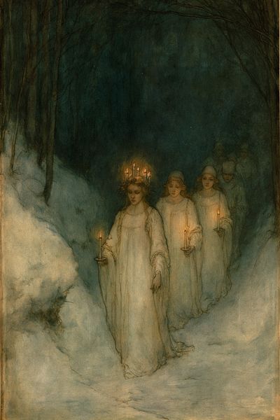 Winter Procession Fine-Art Print.