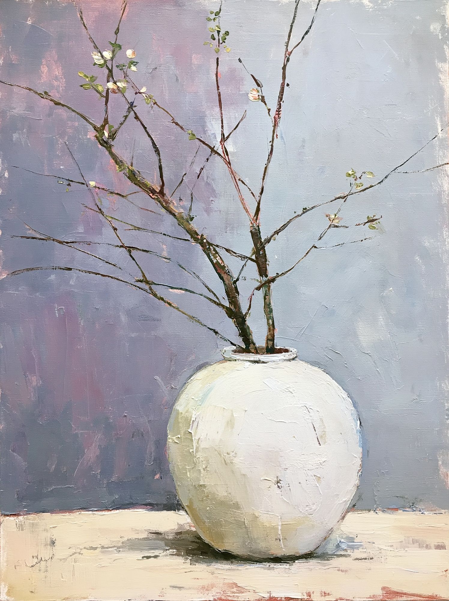 Minimal Vase Still Life Print. poster — fine-art art