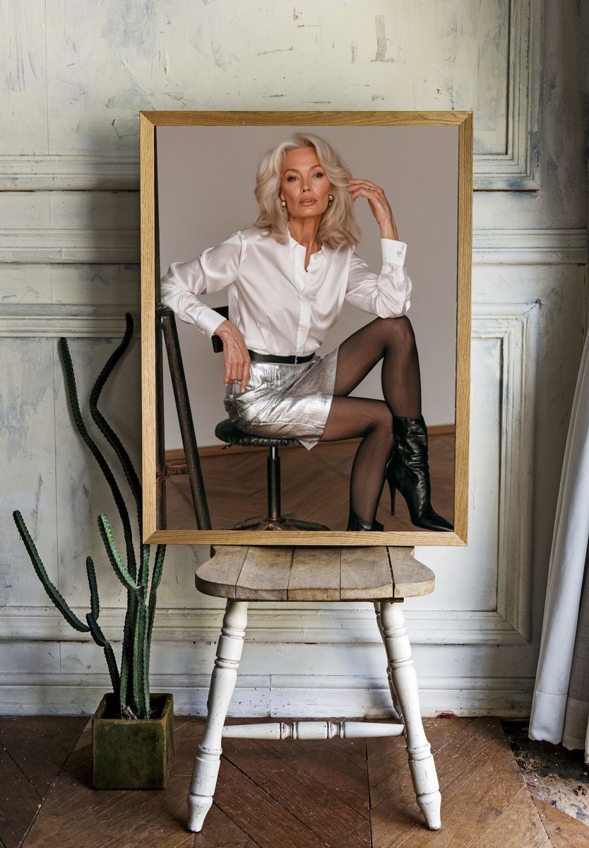 Elegant Fashion Portrait Poster. room preview