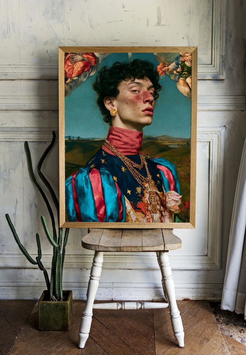 Baroque Portrait Fine-Art Print. — room view 1