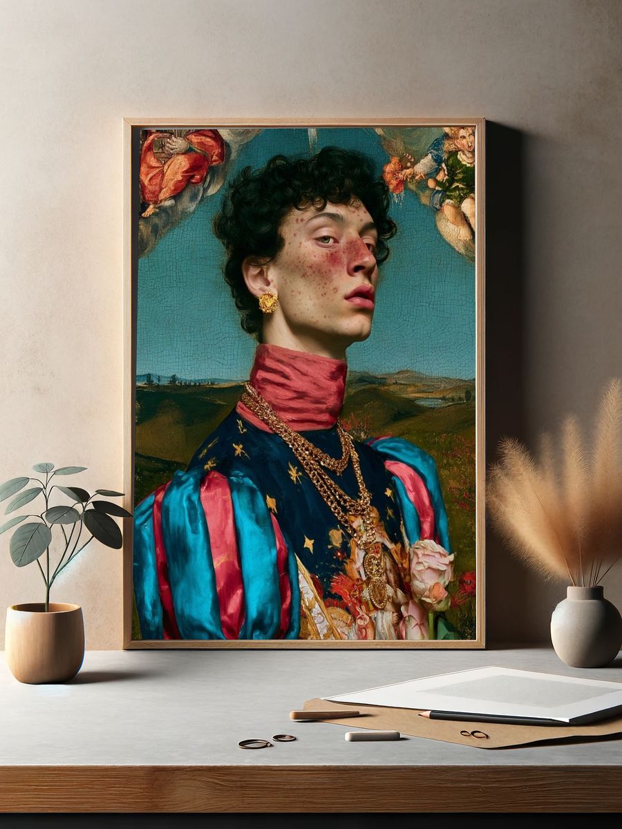 Baroque Portrait Fine-Art Print. — room view 2
