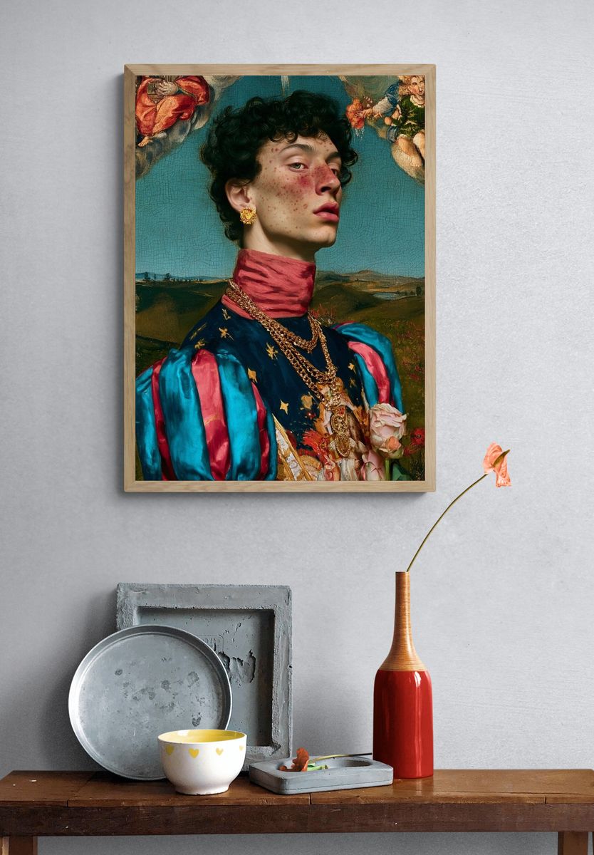 Baroque Portrait Fine-Art Print. — room view 3