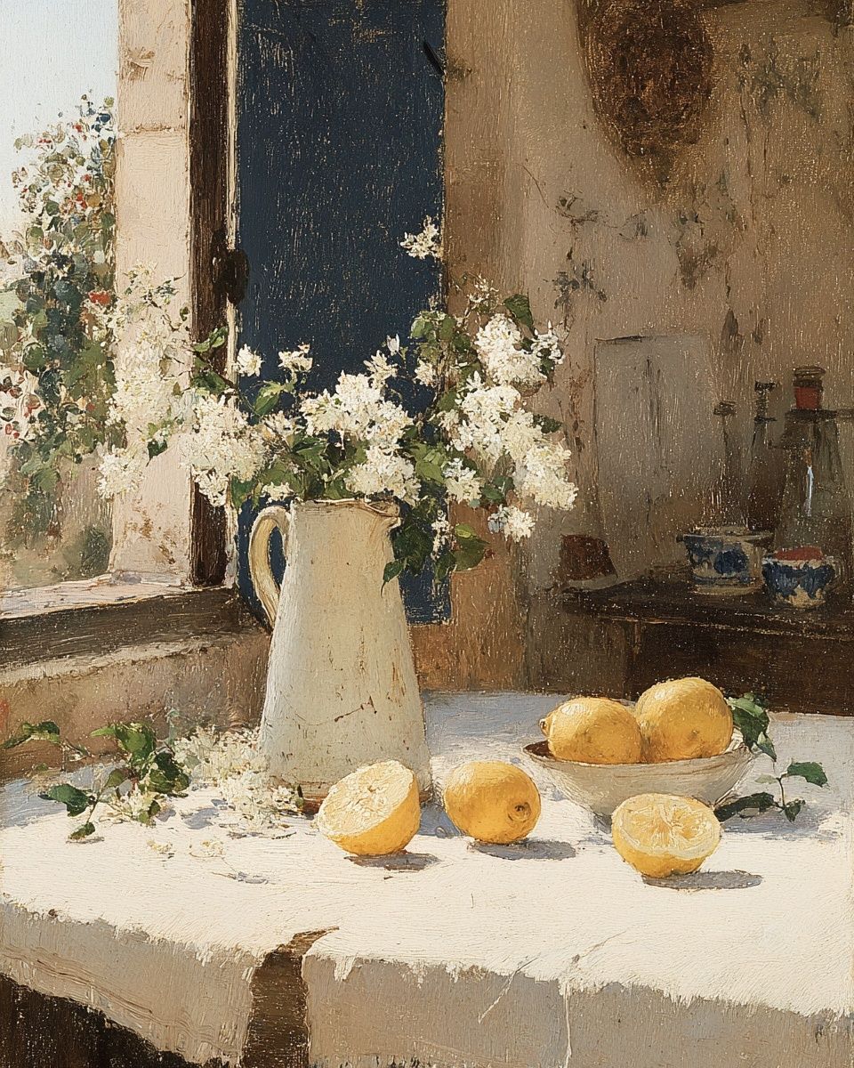 Lemon Still Life — Fine Art Print. poster detail