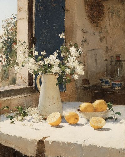 Lemon Still Life — Fine Art Print. poster