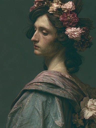 Floral Portrait Fine-Art Poster. poster — fine-art art