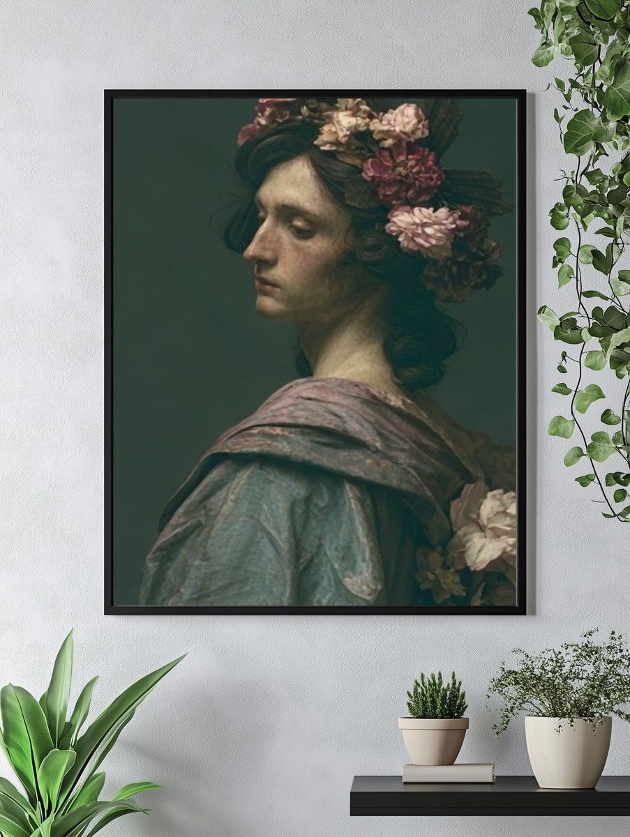 Floral Portrait Fine-Art Poster. — room view 4