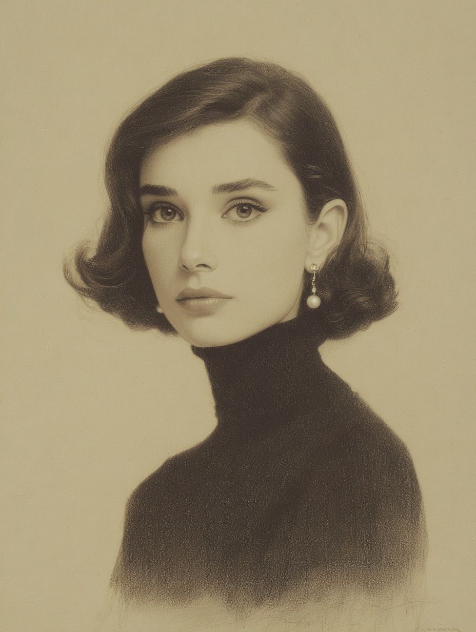 Elegant Portrait — Fine Art Print. poster detail