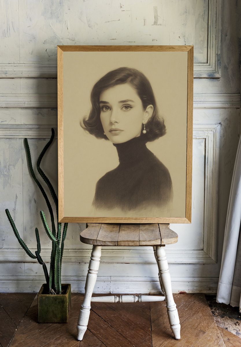 Elegant Portrait — Fine Art Print room preview