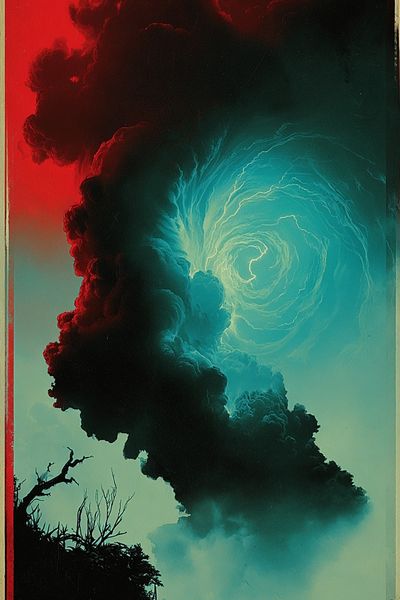 Swirling Clouds — Fine Art Print. poster