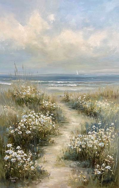 Coastal Meadow Path — Fine-Art Print. poster print
