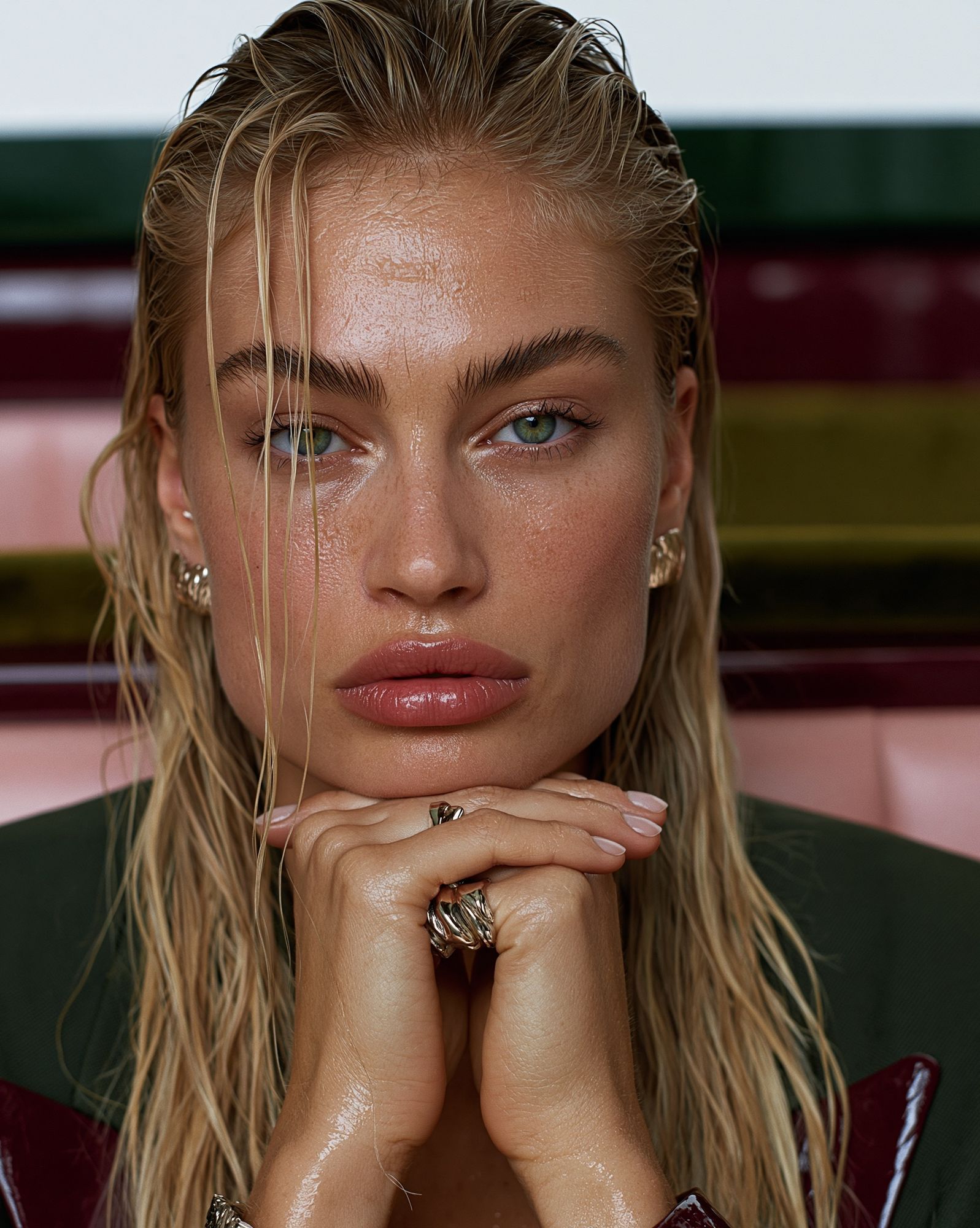 Glossy Fashion Portrait Poster. poster detail