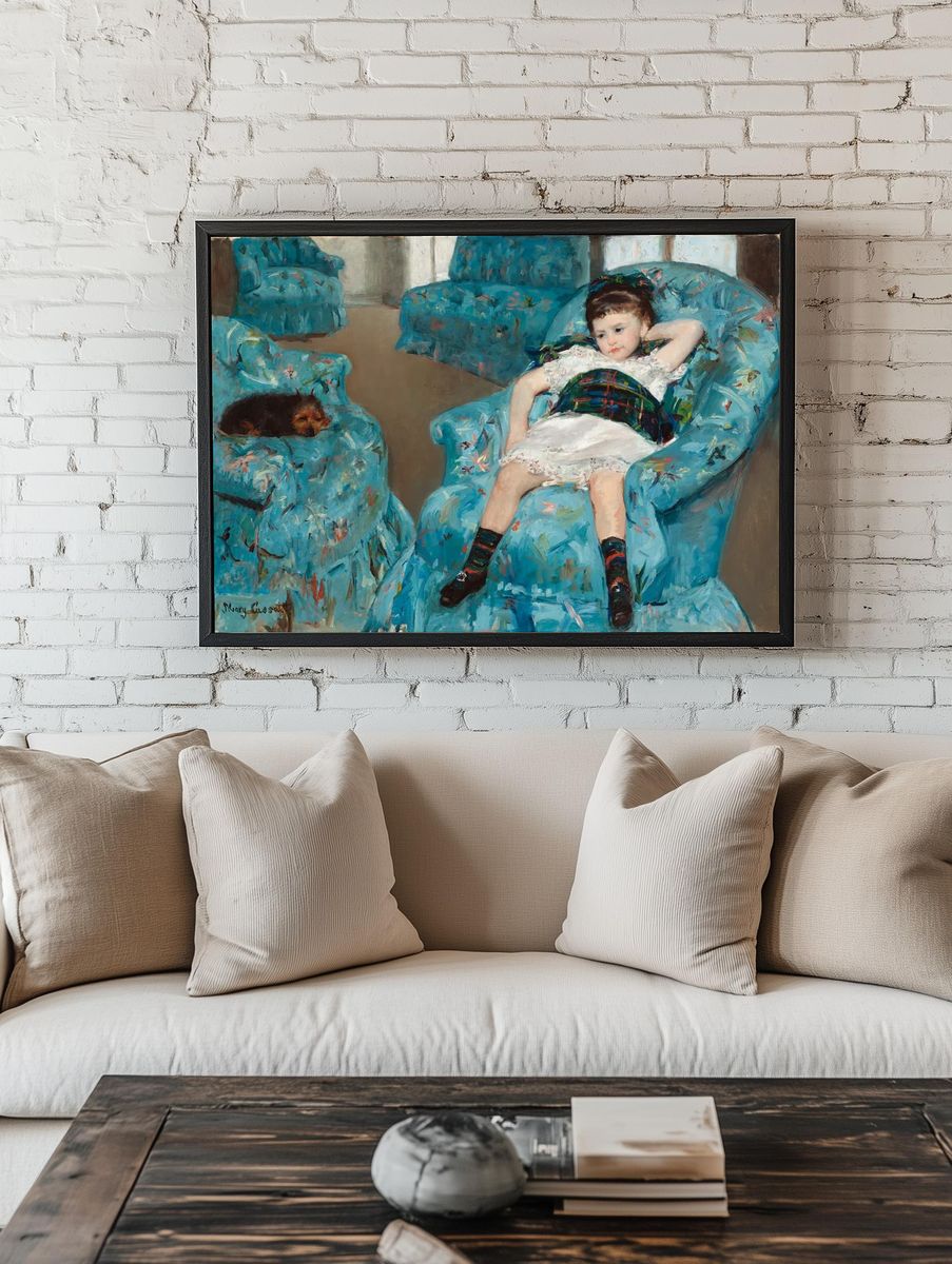 Little Girl Blue Armchair (1878). — room view 1