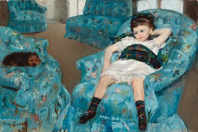 Little Girl Blue Armchair (1878). poster print