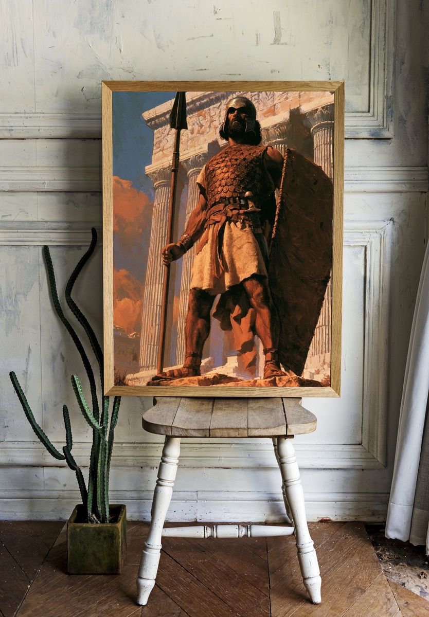 Spartan Warrior Fine-Art Poster. room preview