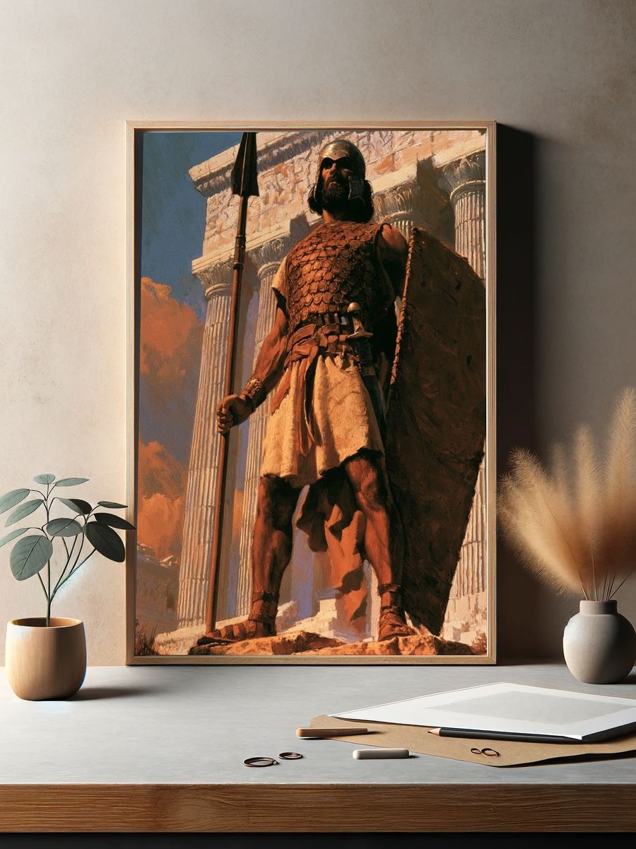 Spartan Warrior Fine-Art Poster. — room view 2