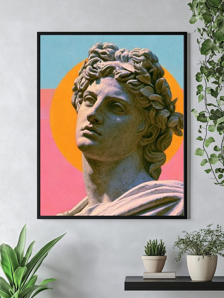 Classical Bust Pop Art Poster. — room view 4