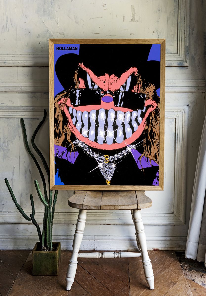 Hollaman Pop-Art Portrait Poster. — room view 1