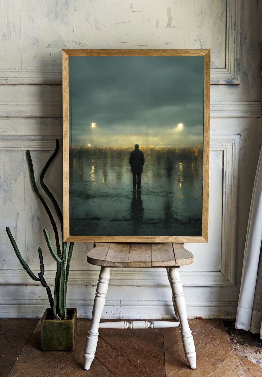Lonely Spectator — Fine Art Print room preview