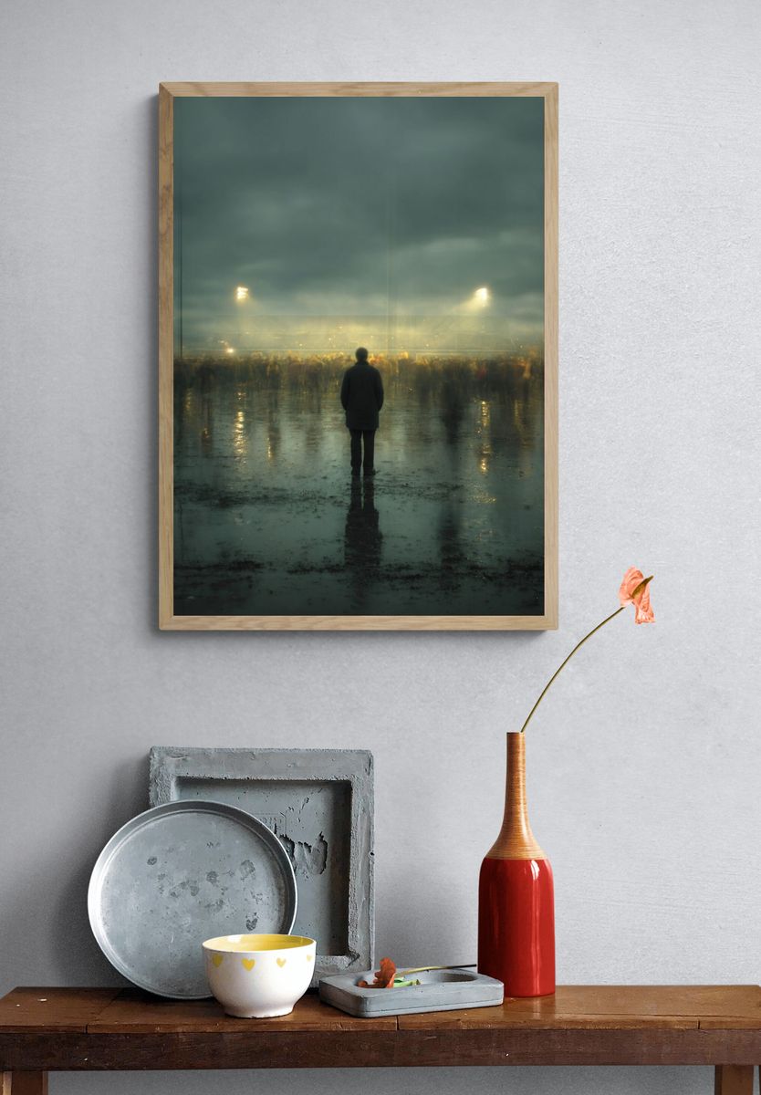 Lonely Spectator — Fine Art Print. — room view 3