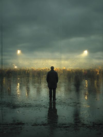 Lonely Spectator — Fine Art Print. poster