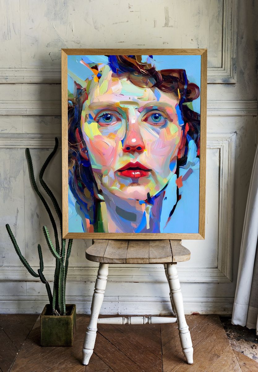 Vibrant Portrait — Fine Art Print room preview