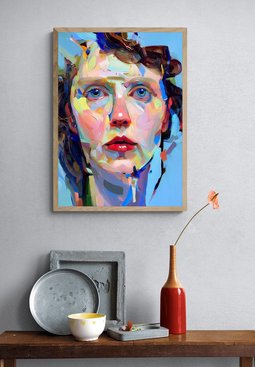 Vibrant Portrait — Fine Art Print. — room view 3