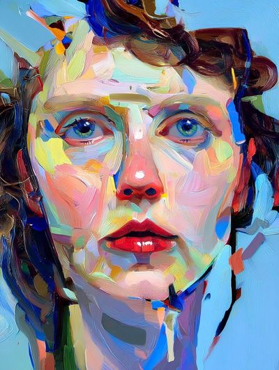 Vibrant Portrait — Fine Art Print. poster