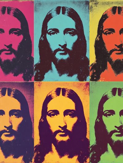 Pop Art Jesus Portrait Poster. poster print