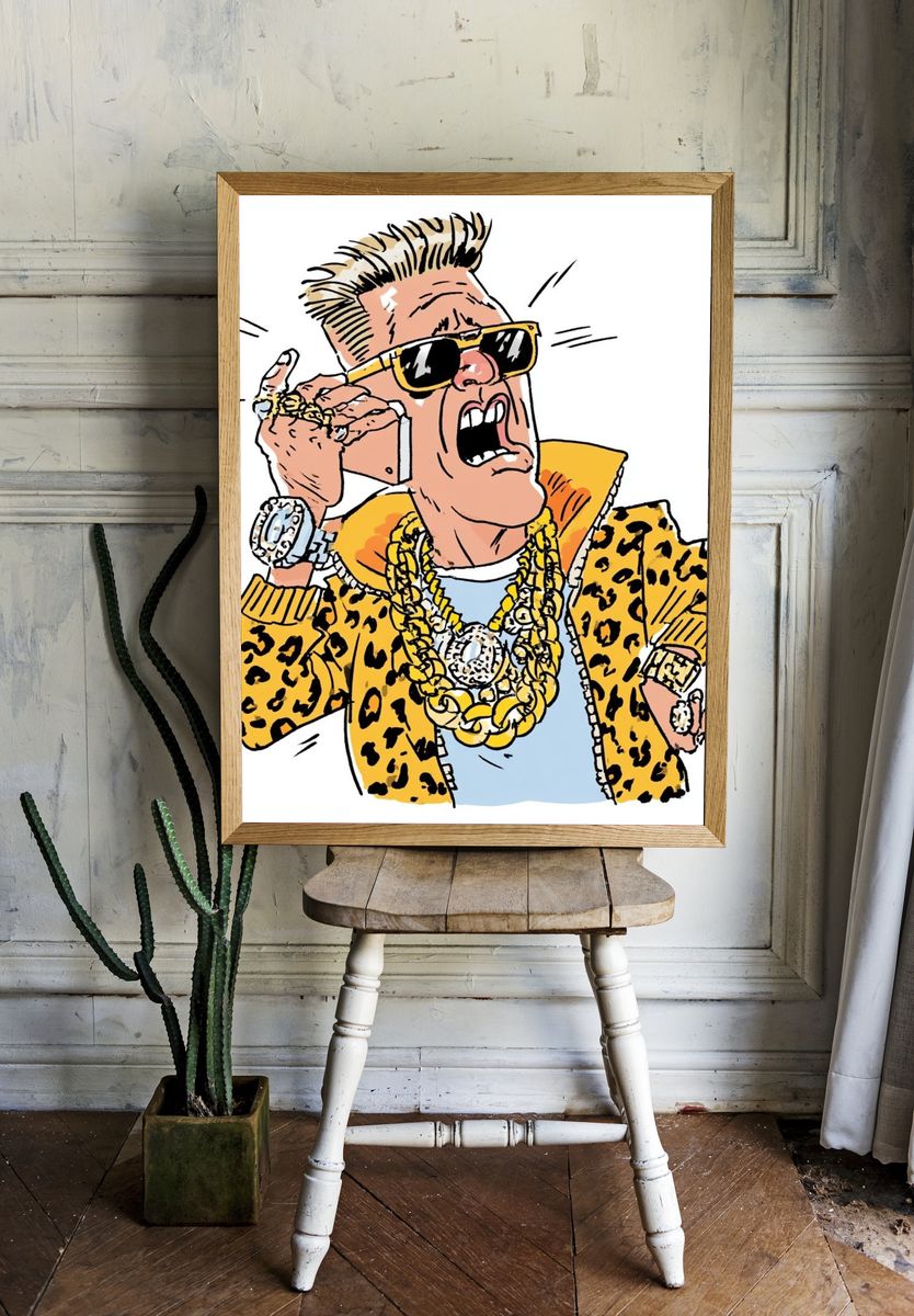 Leopard Jacket Pop Art Poster. — room view 1