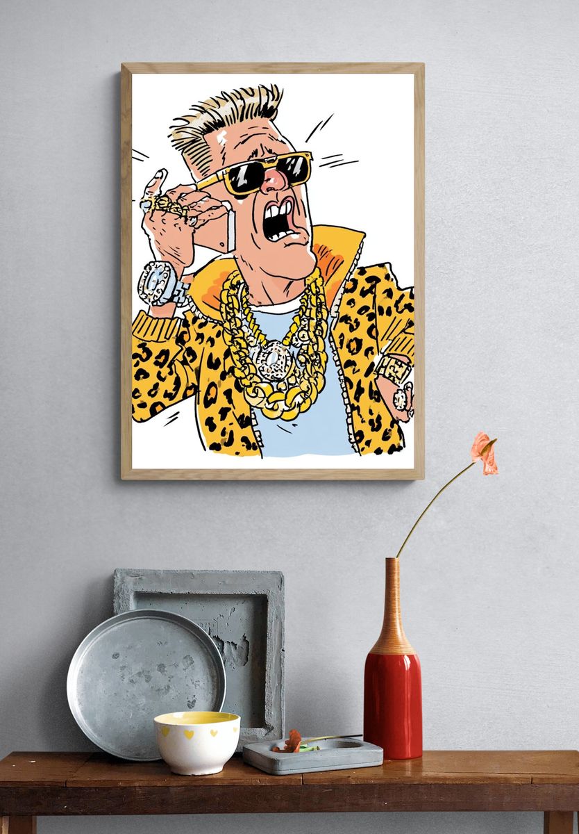 Leopard Jacket Pop Art Poster. — room view 3