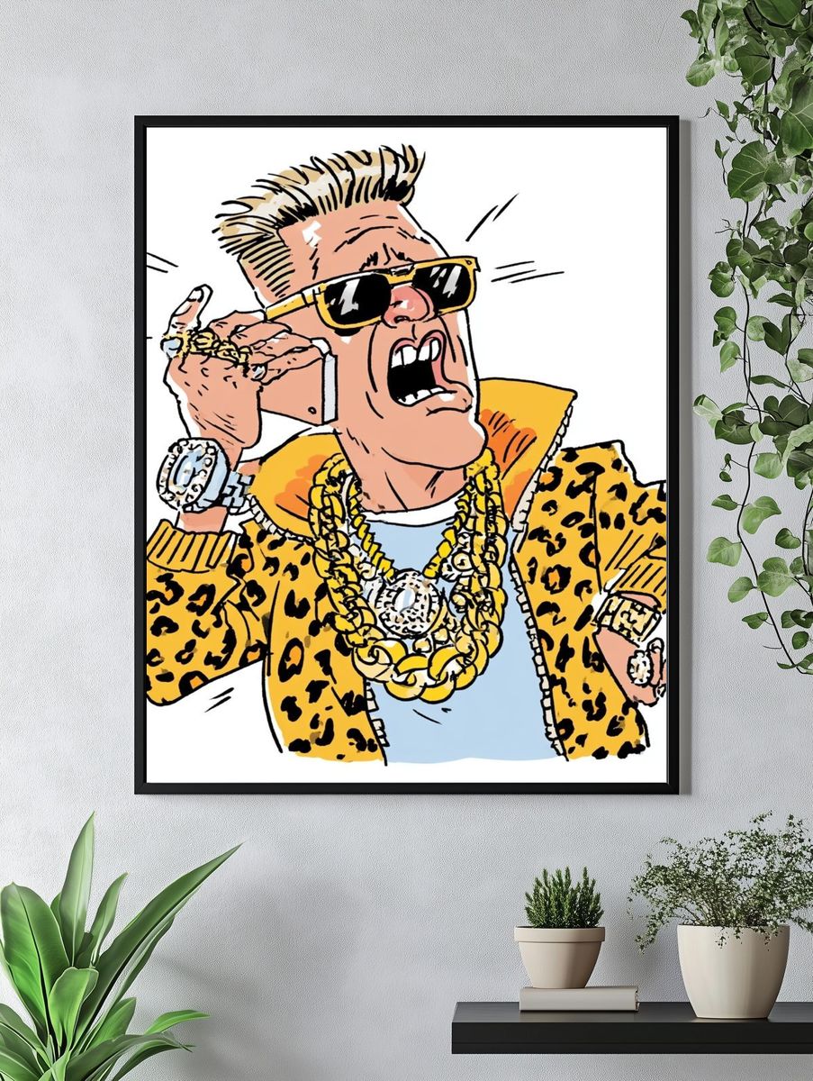 Leopard Jacket Pop Art Poster. — room view 4