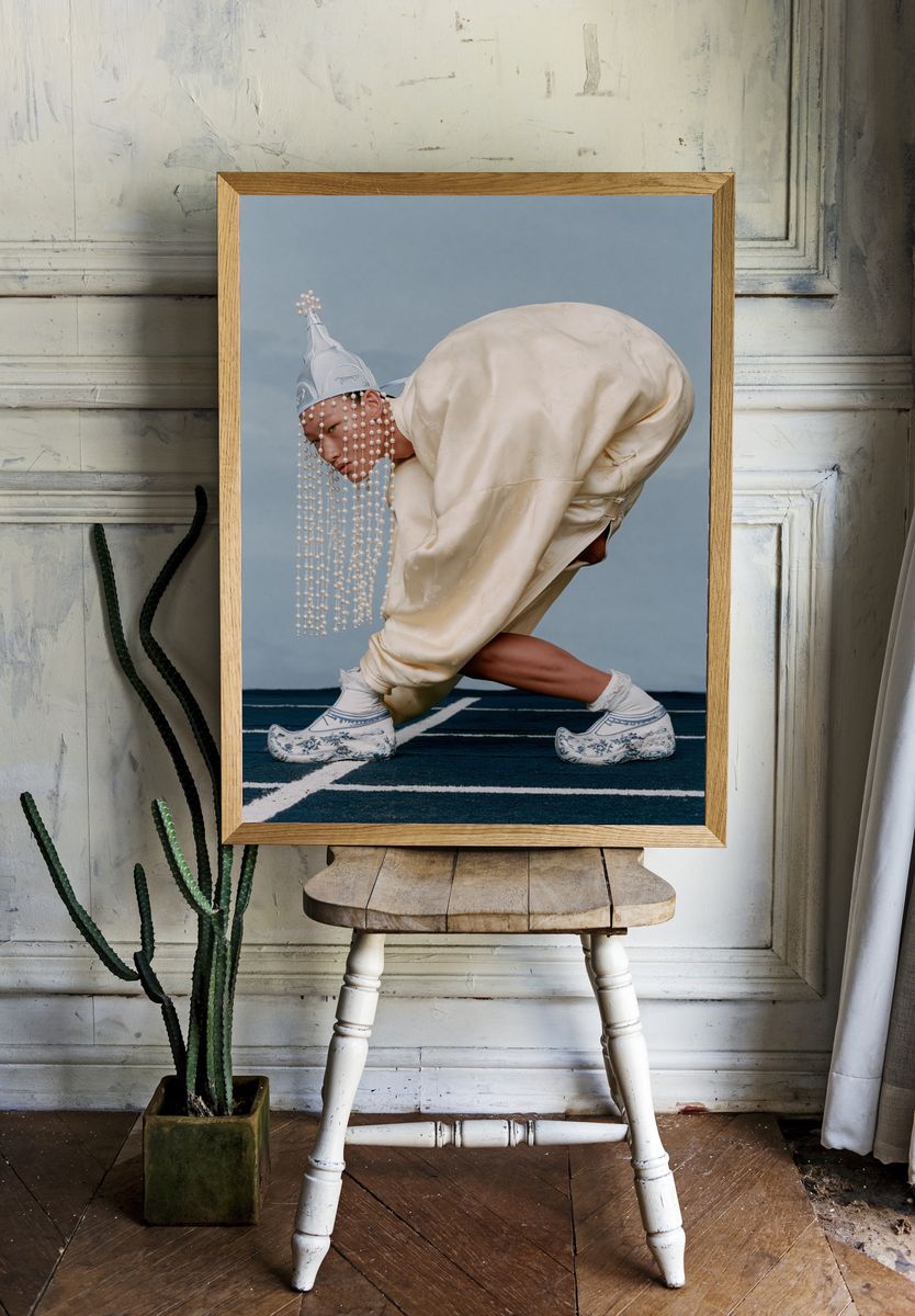 Avant-Garde Fashion Portrait Poster. — room view 1