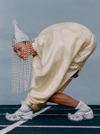 Avant-Garde Fashion Portrait Poster.