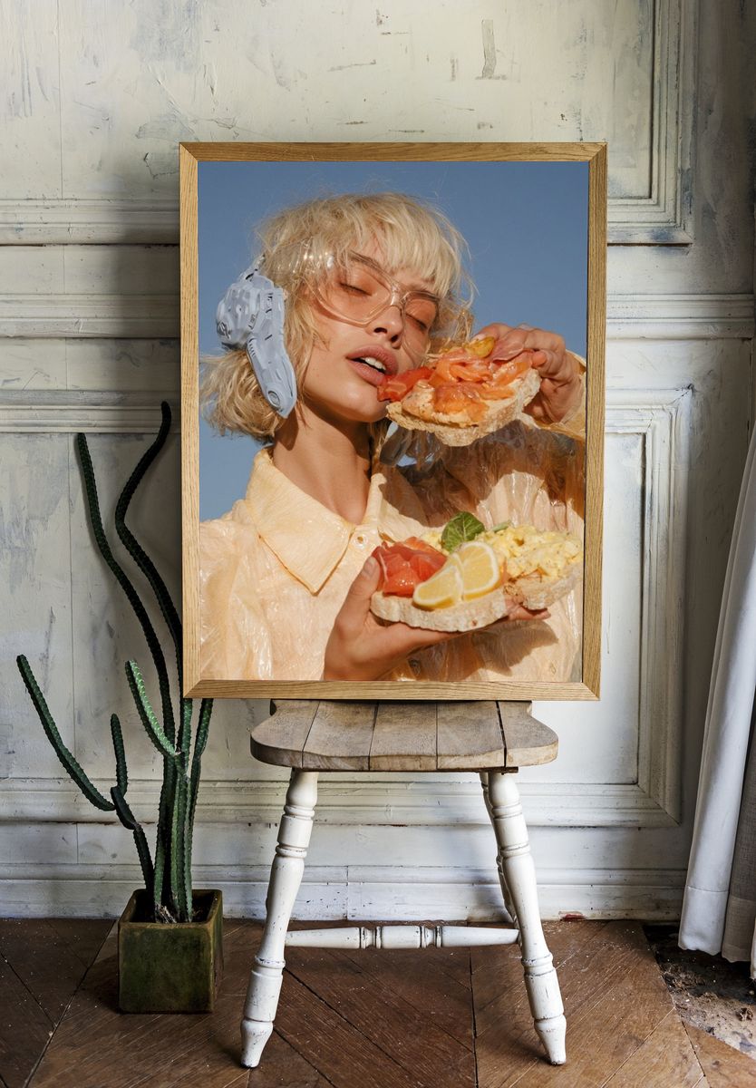 Surreal Fashion Portrait Print. — room view 1