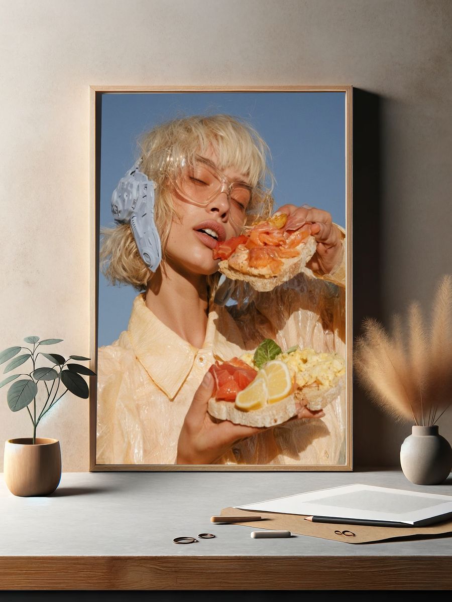 Surreal Fashion Portrait Print. — room view 2