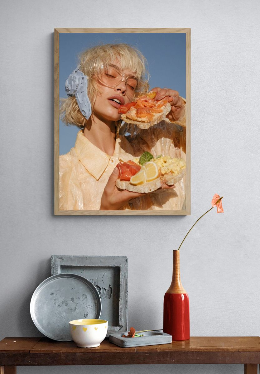 Surreal Fashion Portrait Print. — room view 3