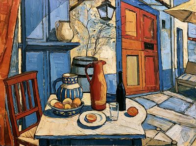 Rustic Still Life — Fine-Art Print. poster