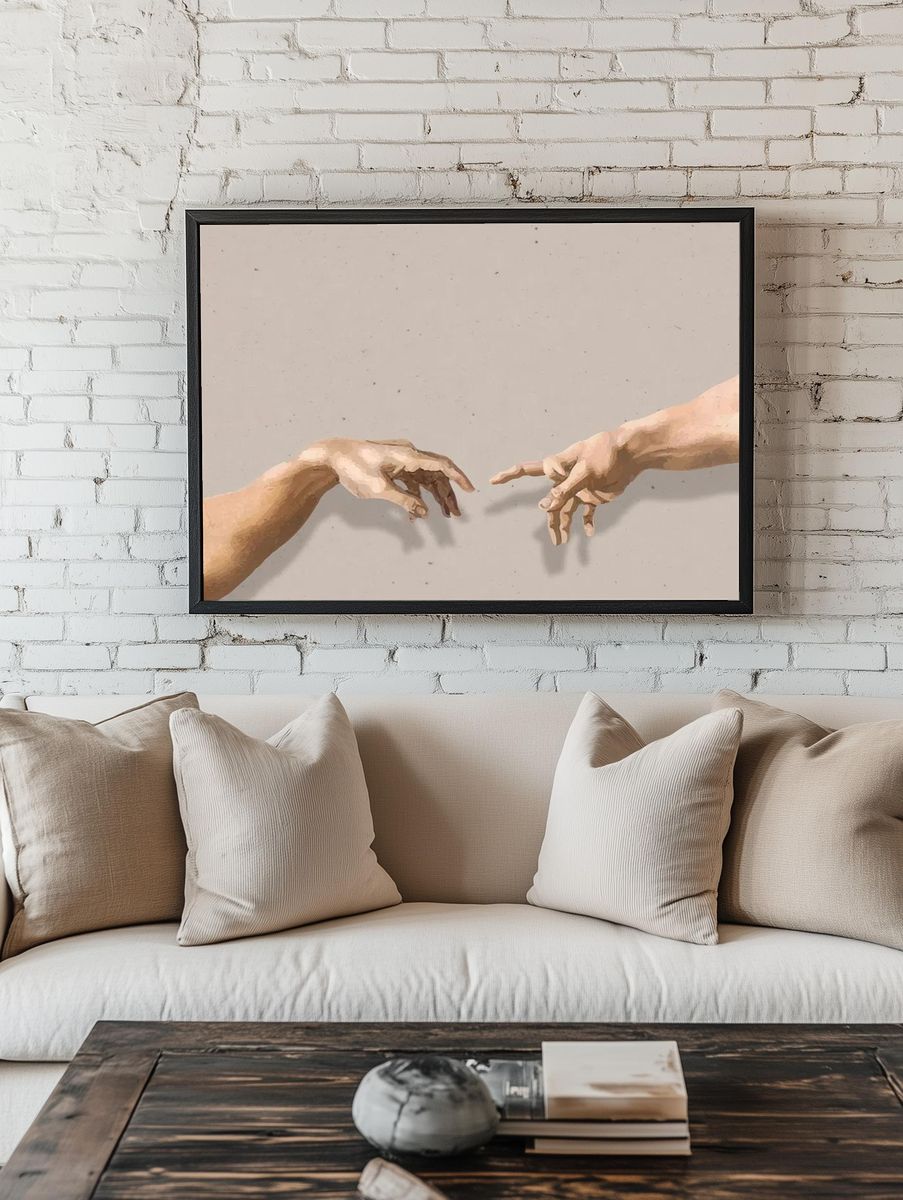 The Creation of Adam — Fine Art Print. — room view 1