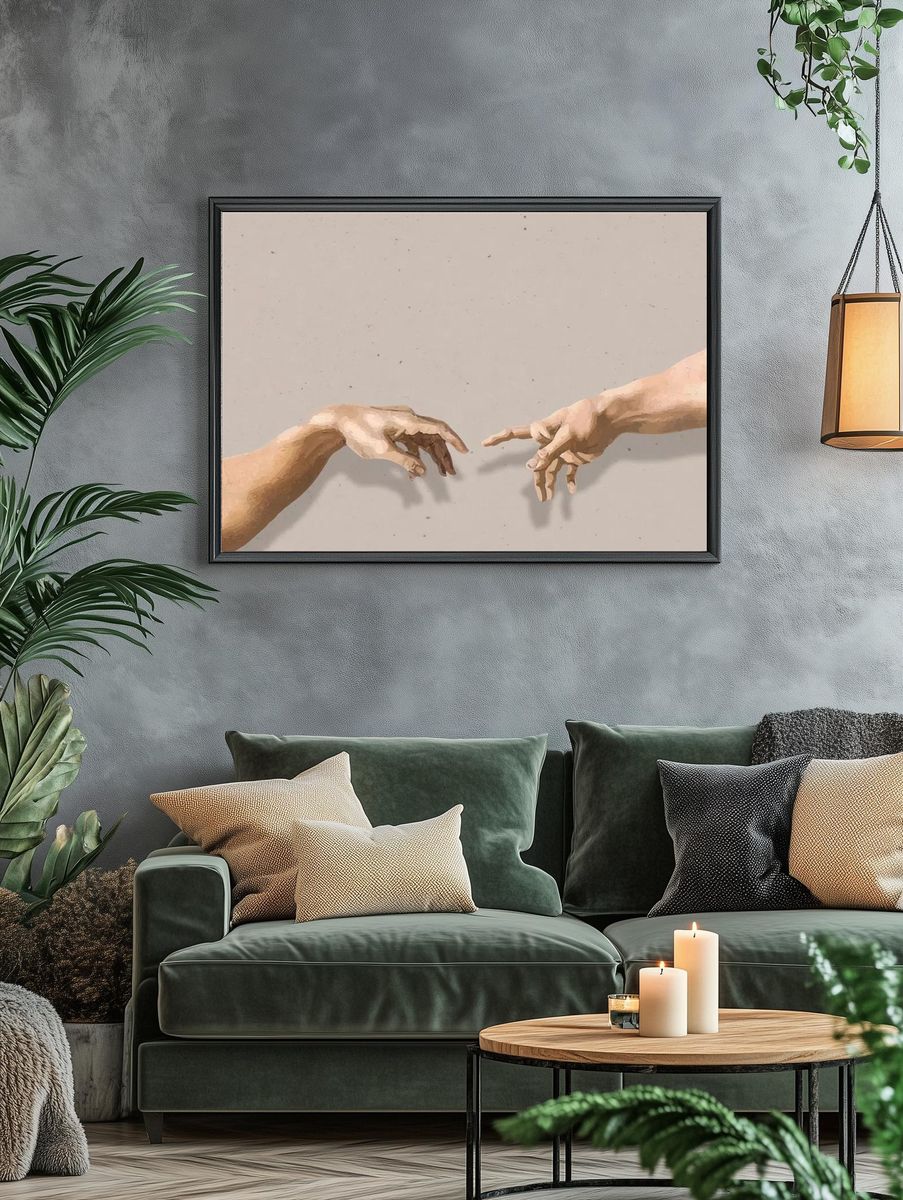 The Creation of Adam — Fine Art Print. — room view 4