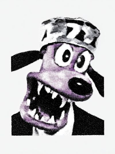 Goofy Dog Pop-Art Poster. poster print