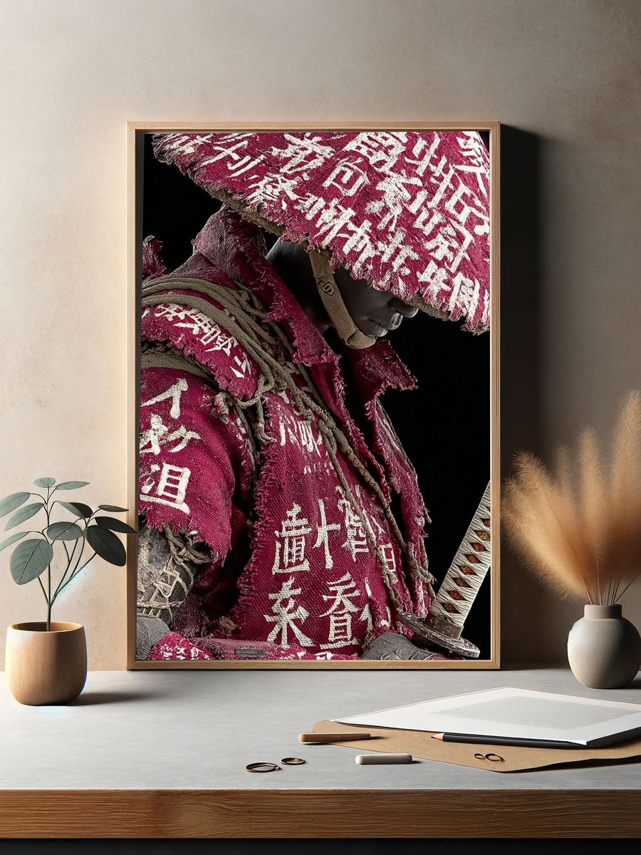 Samurai Warrior — Fine Art Print. — room view 2
