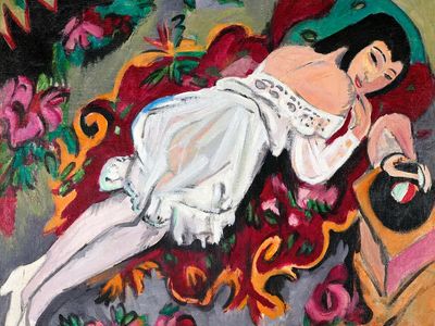 Reclining Woman — Fine Art Print. poster