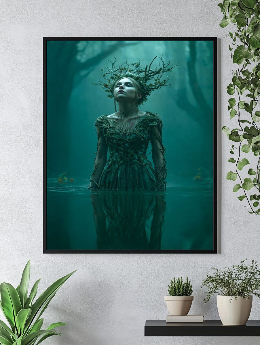 Enchanted Forest Spirit — Fine Art Print. — room view 4