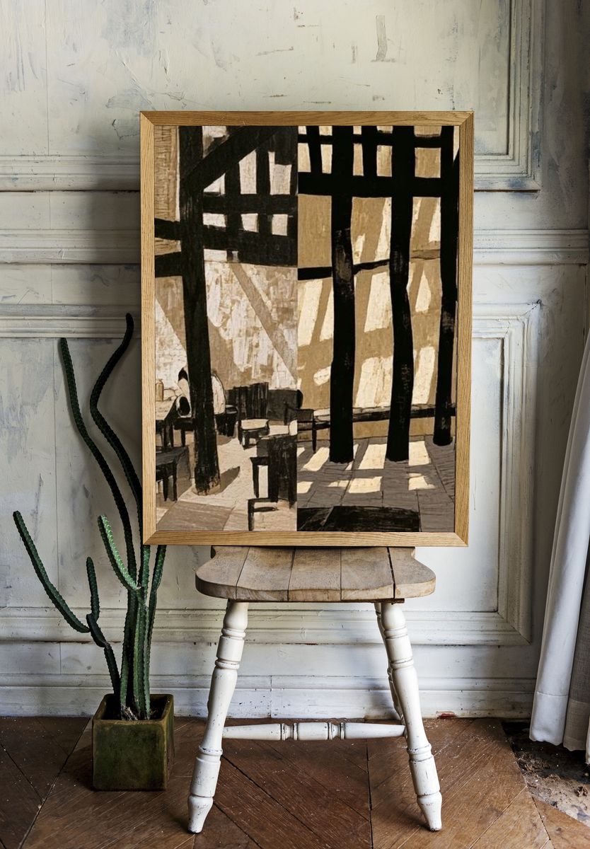 Sunlit Interior — Fine-Art Print. — room view 1