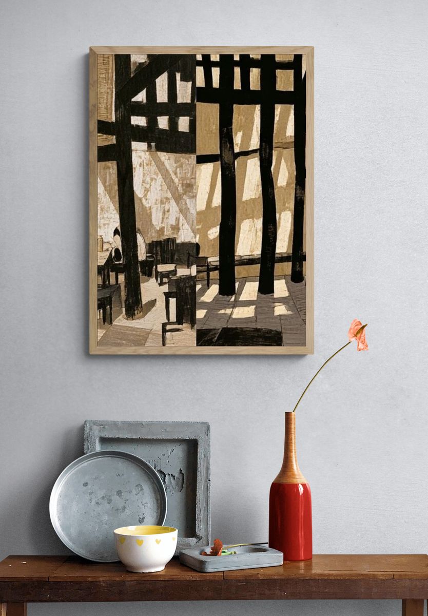Sunlit Interior — Fine-Art Print. — room view 3