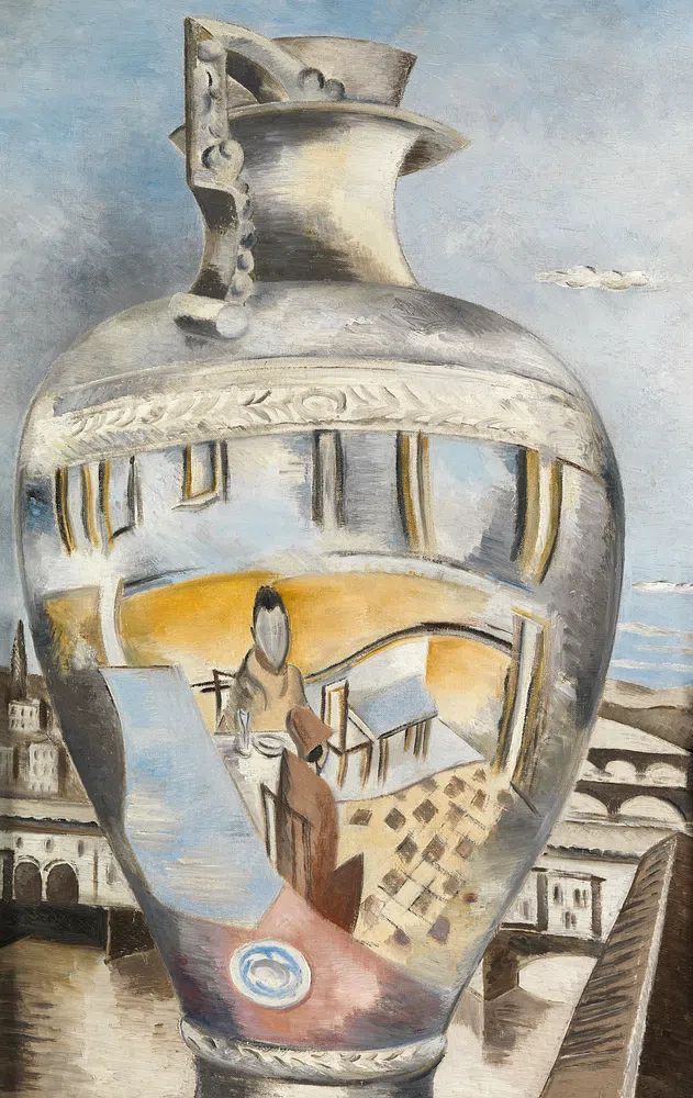 Reflected Figure in a Vase — Fine Art Print. poster detail