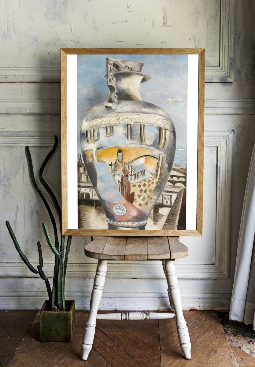 Reflected Figure in a Vase — Fine Art Print room preview