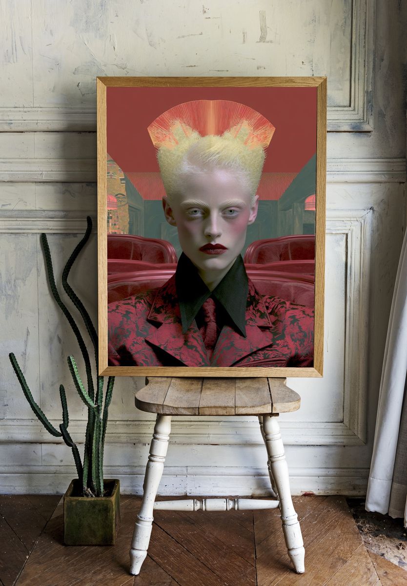 Surreal Portrait — Fine-Art Print. room preview
