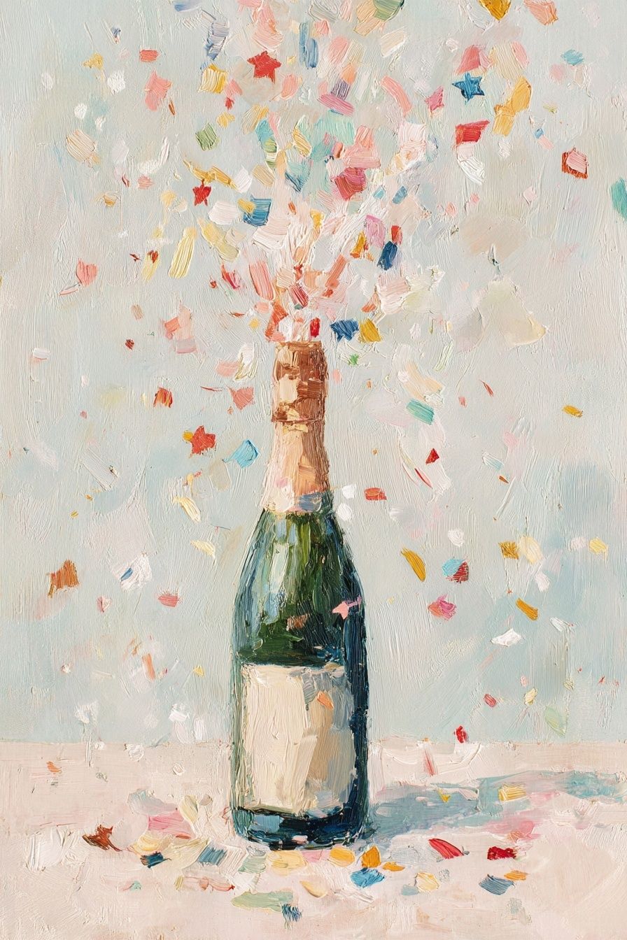 Champagne Celebration — Fine Art Print. poster detail