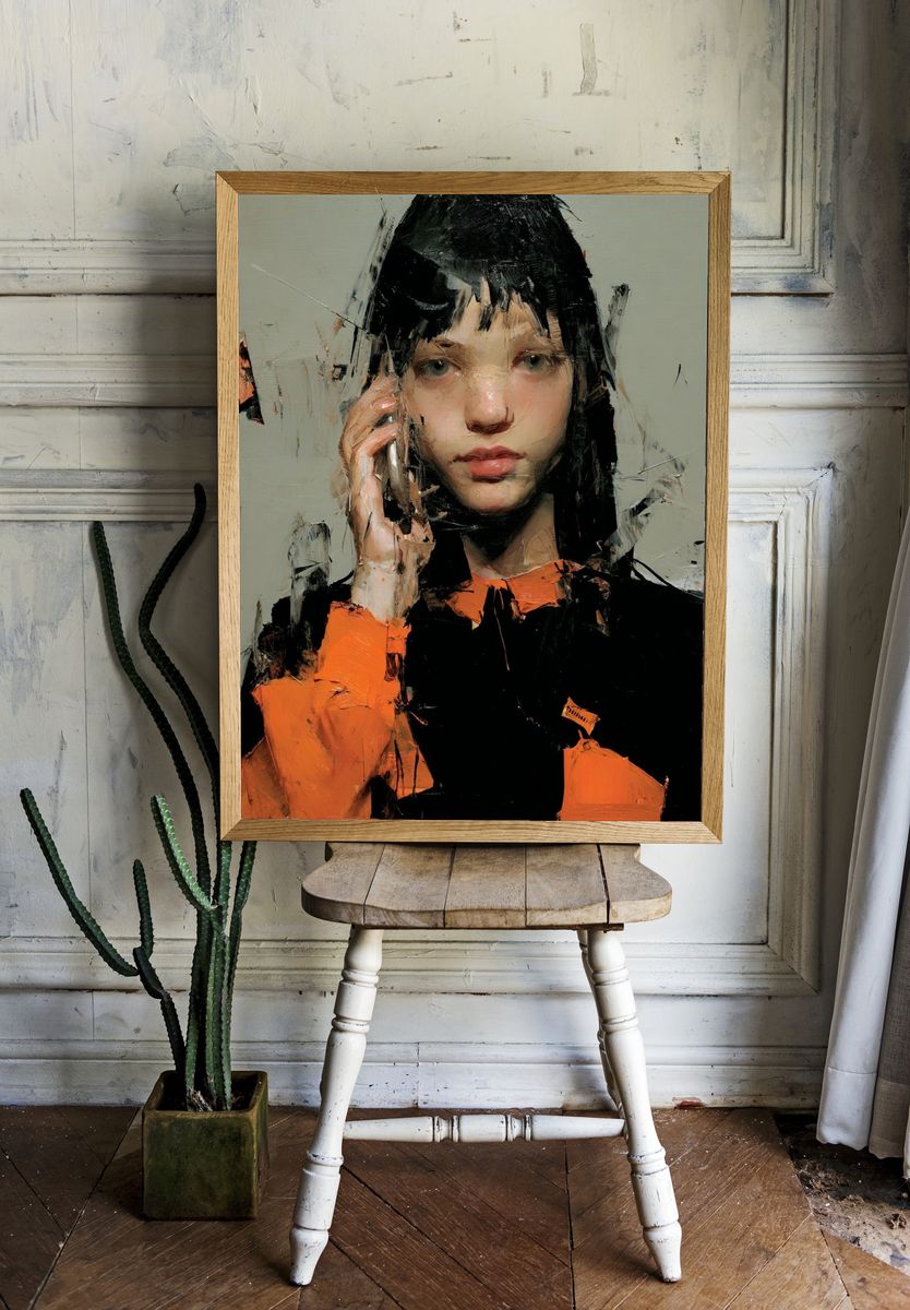 Contemporary Portrait — Fine Art Print. room preview